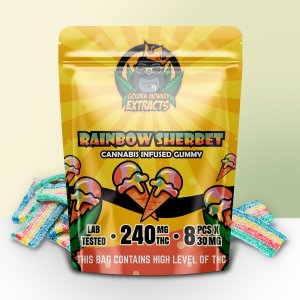 Golden Monkey Extracts – Rainbow Sherbet – (240mg THC)